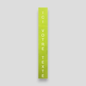 Neutralna klapka zip do personalizacji na kamizelkę Thor - żółta - VVS