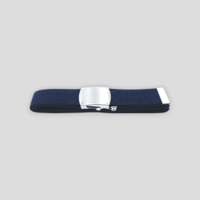 Ceinture sangle bleue boucle argent -Patrol Equipement