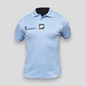 Polo-Shirt mit kurzen Ärmeln Cooldry mit Klettverschluss Gendarmerie Damen - Himmelblau - Patrol Equipement