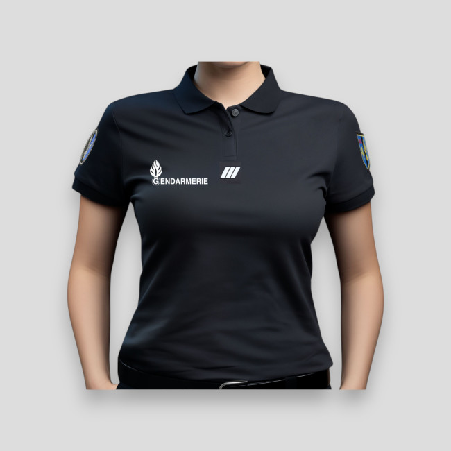 Polo Feminino GD Cooldry + Velcros Preto - Patrol Equipement