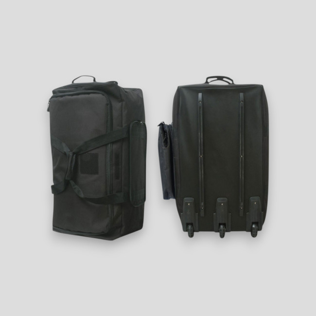 Cargo-Tasche mit 3 Rädern 120L Schwarz -Patrol Equipement