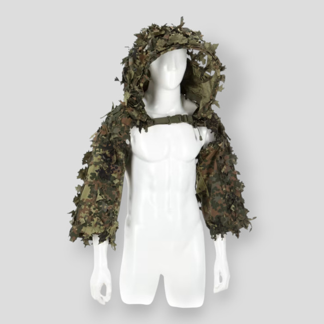 Ghillie Sniper Bolero em folha Flecktarn - Invader Gear