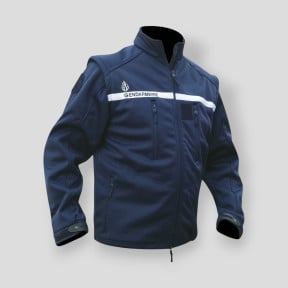 Kurtka Softshell Żandarmeria 3-warstwowa Granatowa zdejmowane rękawy - Patrol Equipement