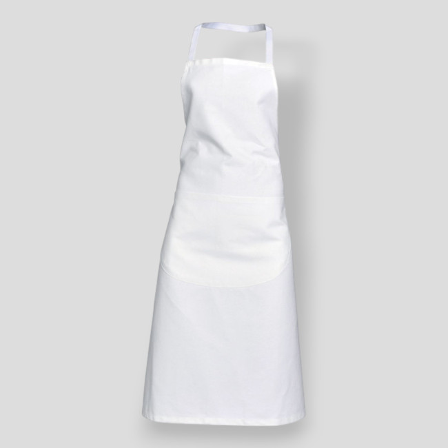 White Valet Apron Without Pockets - SNV
