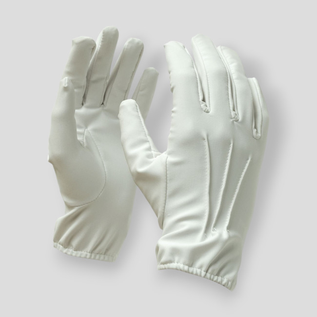 LUFFLOK 3 Paia di Guanti Bianchi, Guanti Bianchi Cuciti per Uomini E Donne, Guanti Morbidi, Guanti Bianco per Maneggiare Abiti da Sposa, Costumo e Gioielli (3, Bianchi, Taglia unica