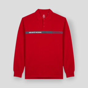 Polo mangas largas Seguridad Contra Incendios Safetek - Rojo - GK
