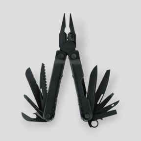 Multifunctionele tang 17 gereedschappen REBAR zwart met holster - Leatherman