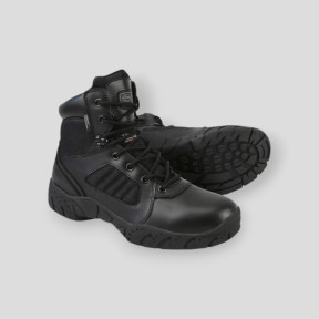 Botas Tactical Pro 1 cremallera 6" cuero/nylon - Negro - Kombat Tactical