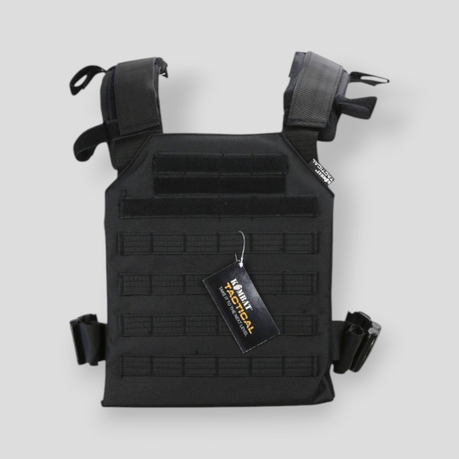 Spartan plaatdrager vest - Zwart - Kombat Tactical