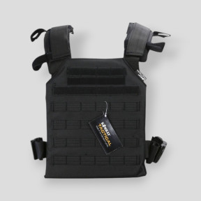 Chaleco portaplacas Spartan - Negro - Kombat Tactical