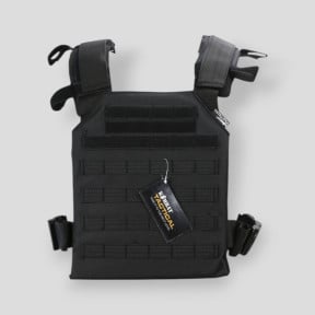 Chaleco portaplacas Spartan - Negro - Kombat Tactical