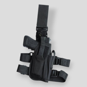 Tactical Thigh Holster - Black - Kombat Tactical