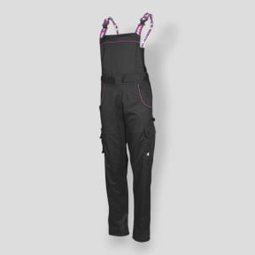 Damen-Arbeitslatzhose EDITH - Schwarz - Nine Worths by North Ways