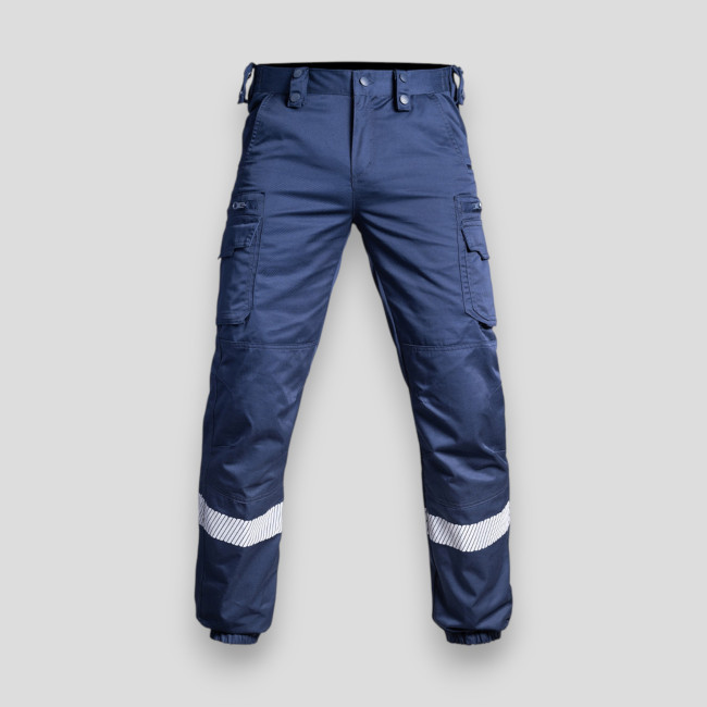 Hose mit HV-Streifen und elastischem Bund Sécu-One - Marineblau - A10 Equipment