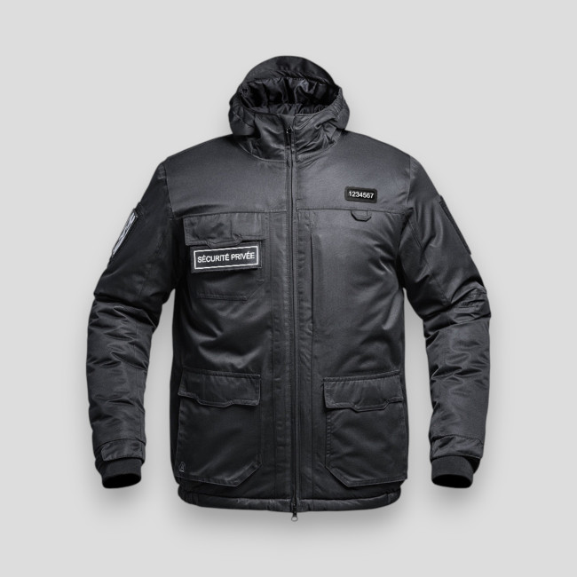 Hardshell-Jacke mit Klappe Private Sicherheit WF 150 Sécu-One - Schwarz - A10 Equipment