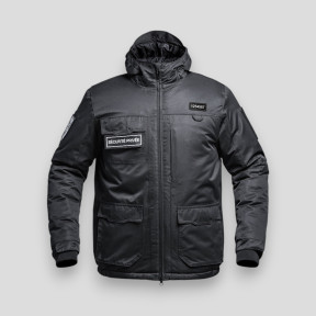 Hardshell Jacket with Flap Private Security WF 150 Secu-One - Black - A10 Equipment