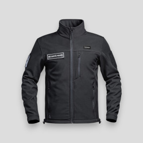 Softshell vest met flap Sécurité Privée Sécu-One - Zwart - A10 Equipment