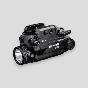Lanterna com ponteiro laser para armas WL22 (400 lúmens) - Verde + IR - Nextorch
