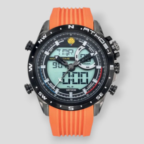 Heren chronograaf alarm horloge ATHOS 1 oranje - Patrouille de France
