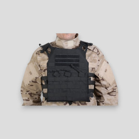 Gilet portapiastre V18 + 2 piastre di protezione Dummy - Nero - Delta Tactics