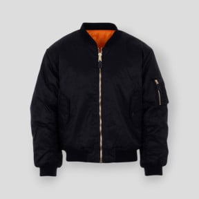Veste bomber aviation MA-1 noir - Fostex Garments