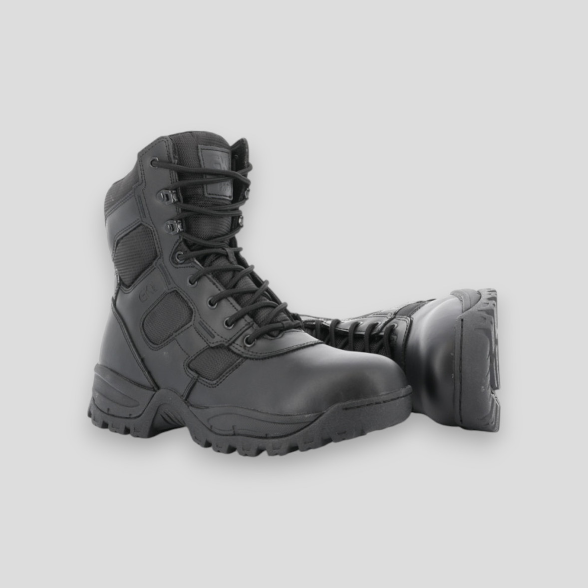 Leather nylon shoes zip GK