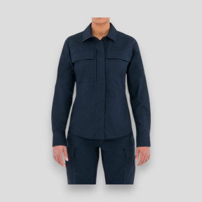 Camisa BDU feminina Tactix L/S azul noite - First Tactical