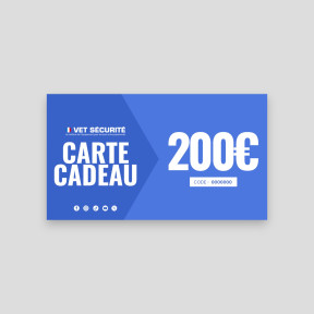 Cadeaubon 200€ - Vet Sécurité