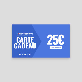 Cadeaubon 25€ - Vet Sécurité