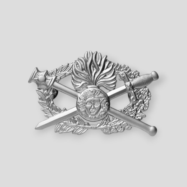 Metallabzeichen O.P.J. Brevet - Silber