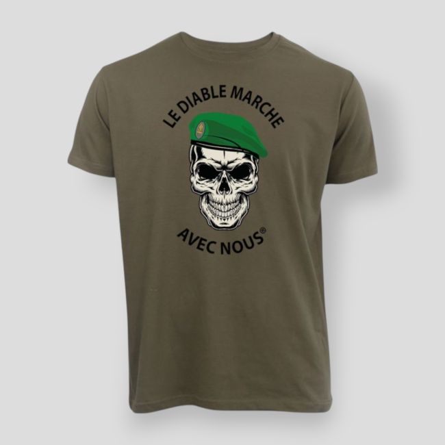 Koszulka 190g LE DIABLE MARCHE Khaki - Summit Lifestyle