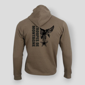 Sweatshirt Tropas de Montanha design Moka - Summit Outdoor Lifestyle