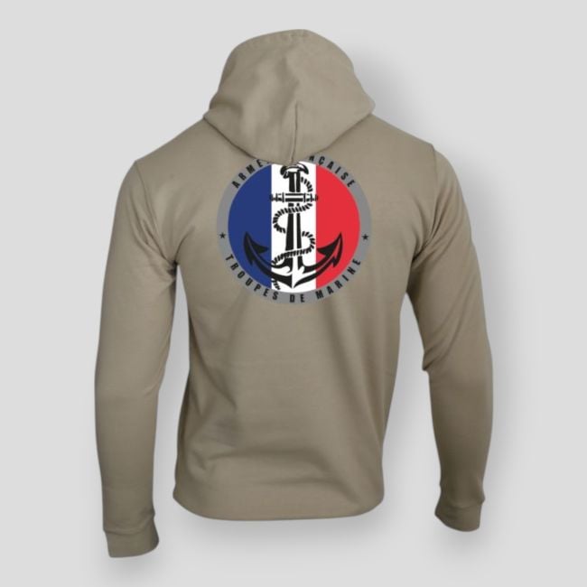 Sweatshirt Marine-Truppen Frankreich Light Sand - Summit Lifestyle