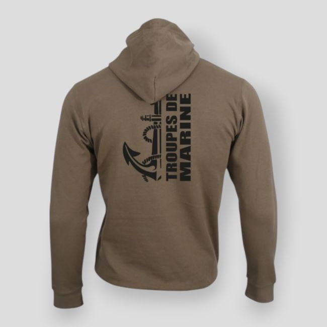 Sweatshirt Marine-Truppen Design Mokka - Summit Lifestyle