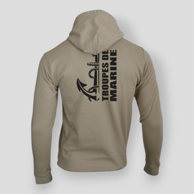 Sweatshirt Marine-Truppen Design Light Sand - Summit Lifestyle