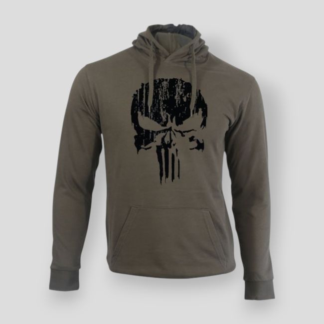 Black Khaki Punisher Sweatshirt - Summit Outdoor Lifestyle