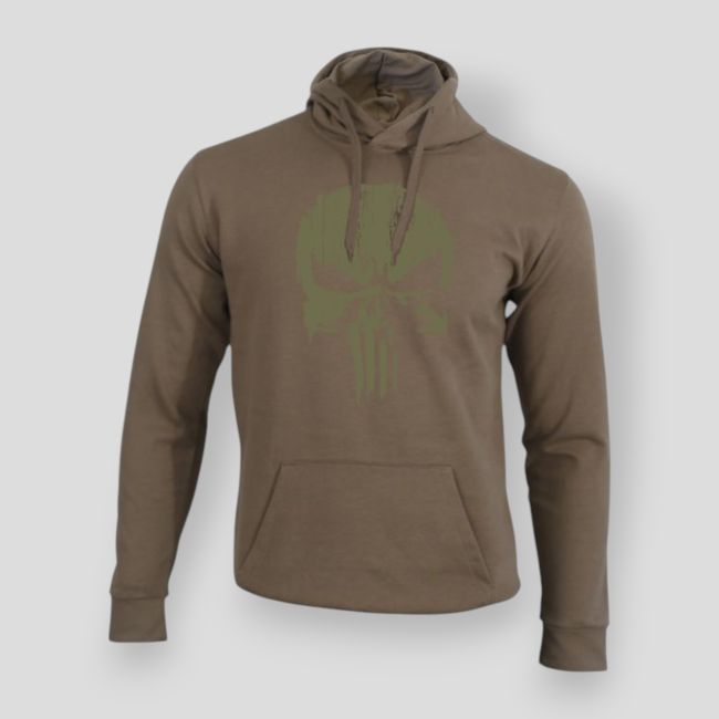 Sudadera Punisher Caqui Moka - Summit Outdoor Lifestyle