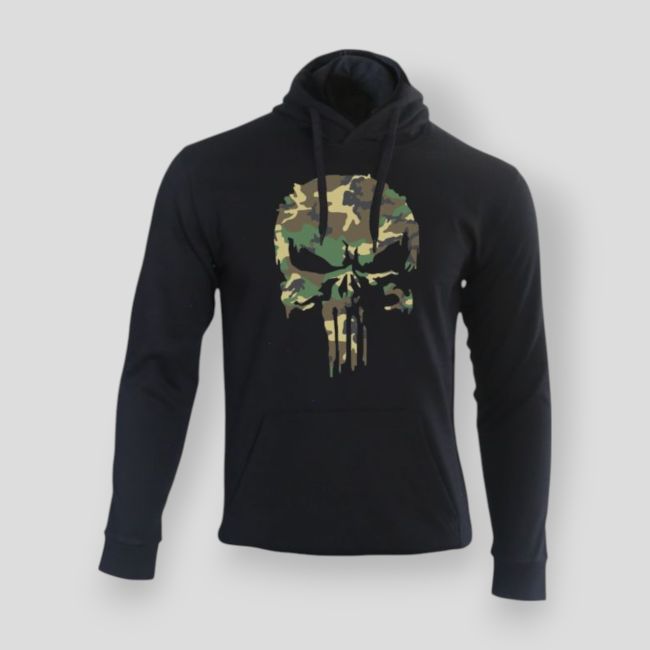 Punisher Camo Schwarz Sweatshirt - Summit Lifestyle