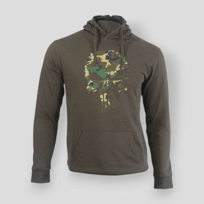 Felpa Punisher Camo Kaki - Summit Outdoor Lifestyle