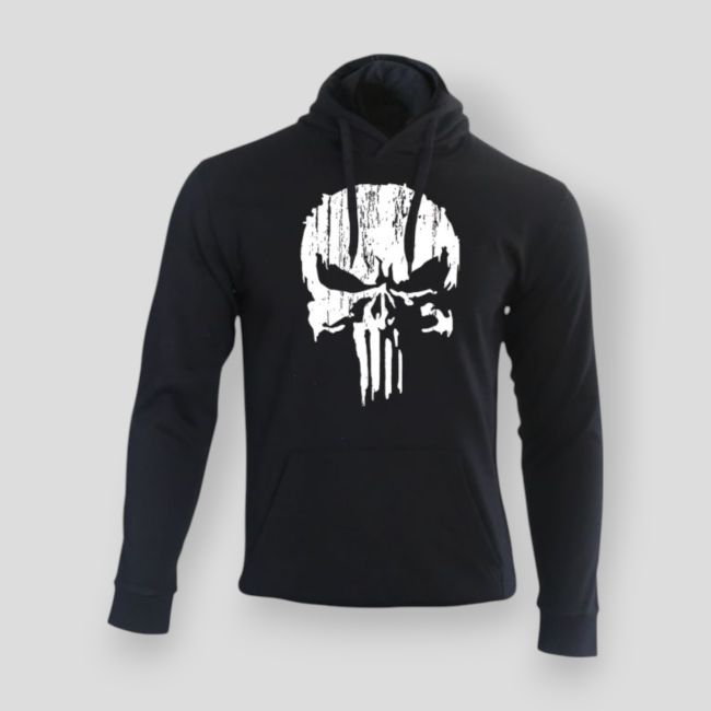 Sweatshirt Punisher Weiß Schwarz - Summit Lifestyle