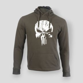 Punisher White Khaki Sweatshirt - Summit Outdoor Lifestyle