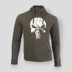 Sweatshirt Punisher Wit Kaki - Summit Lifestyle