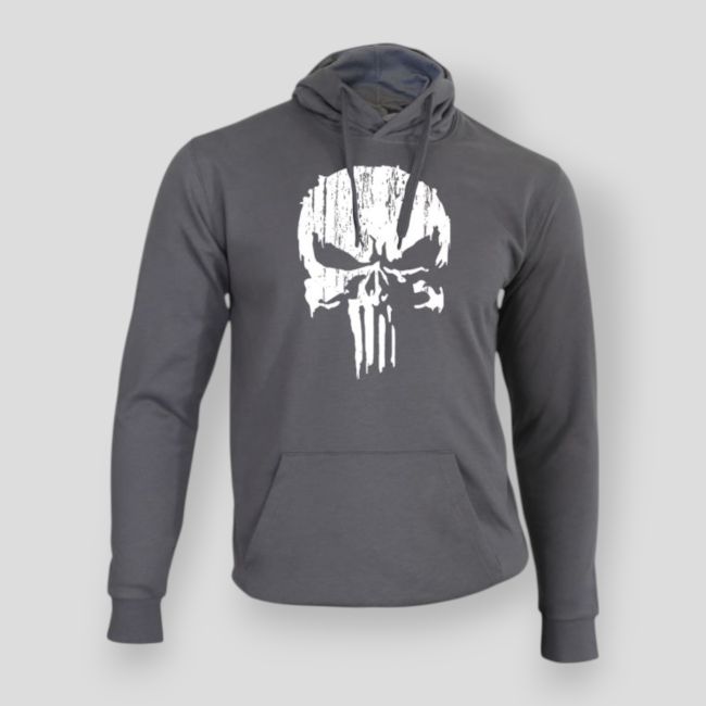 Sweatshirt Punisher Wit Grijs - Summit Lifestyle