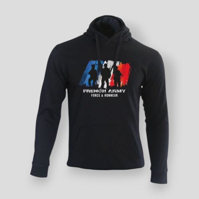 French Army Sweatshirt F&H Black - Summit Outdoor Lifestyle