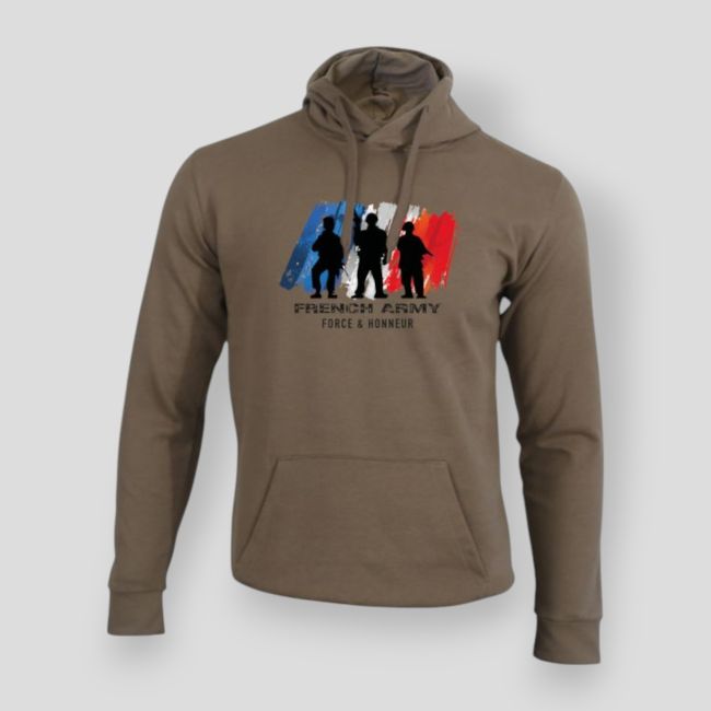 Felpa French Army F&H Moka - Summit Outdoor Lifestyle