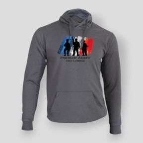 Felpa French Army F&H Grigia - Summit Outdoor Lifestyle