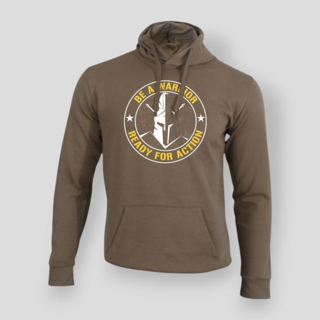 Sweatshirt Be a warrior Moka - Summit Outdoor Lifestyle