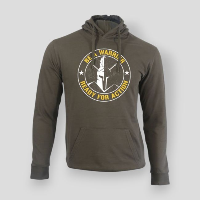 Sweatshirt Be a warrior Kaki - Summit Outdoor Lifestyle