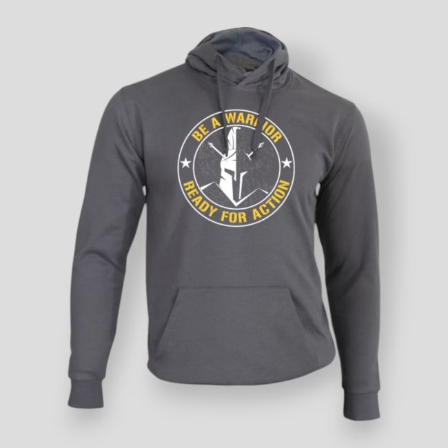 Sweatshirt Be a warrior Grijs - Summit Outdoor Lifestyle