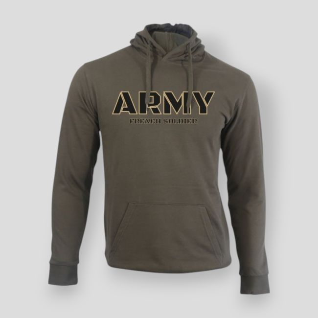 Sweatshirt Army French Soldier Kaki - Summit Outdoor Lifestyle